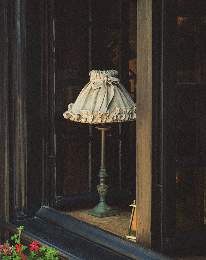 Interior with decorative lighting